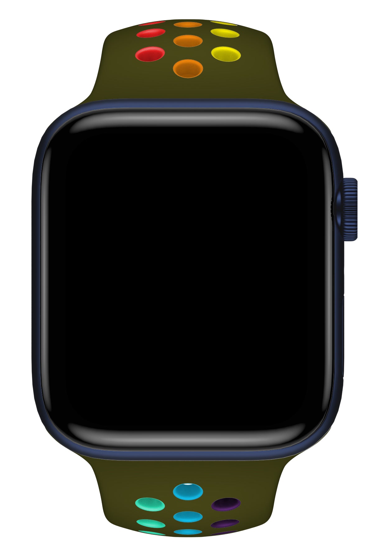 Apple Watch Uyumlu Silikon Delikli Spor Kordon Olive Stone  bikordon