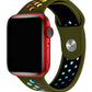 Apple Watch Uyumlu Silikon Delikli Spor Kordon Olive Stone  bikordon