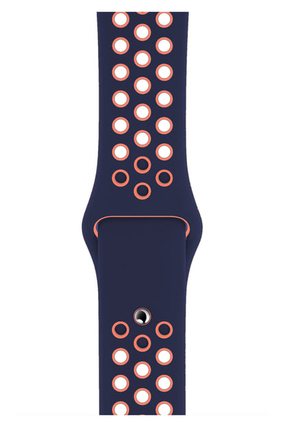 Apple Watch Uyumlu Silikon Delikli Spor Kordon Pinkish  bikordon