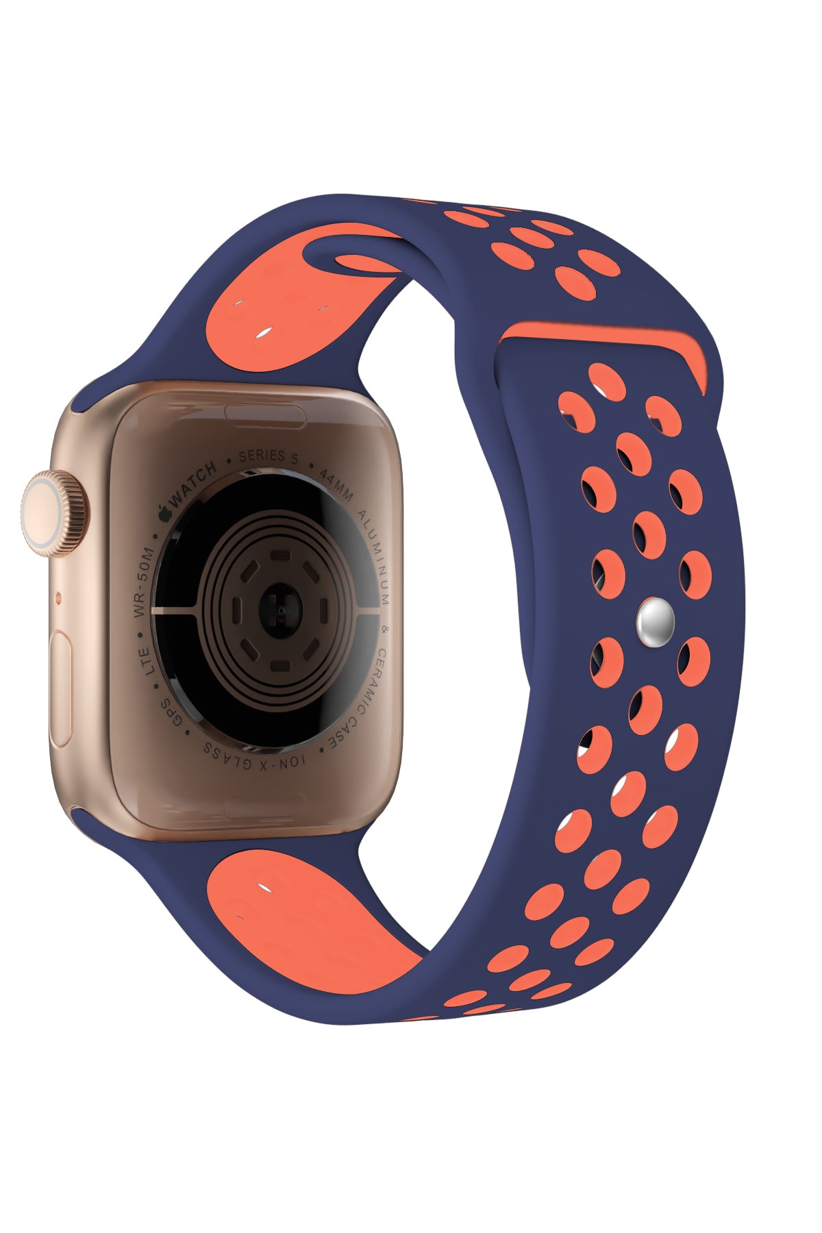 Apple Watch Uyumlu Silikon Delikli Spor Kordon Pinkish  bikordon