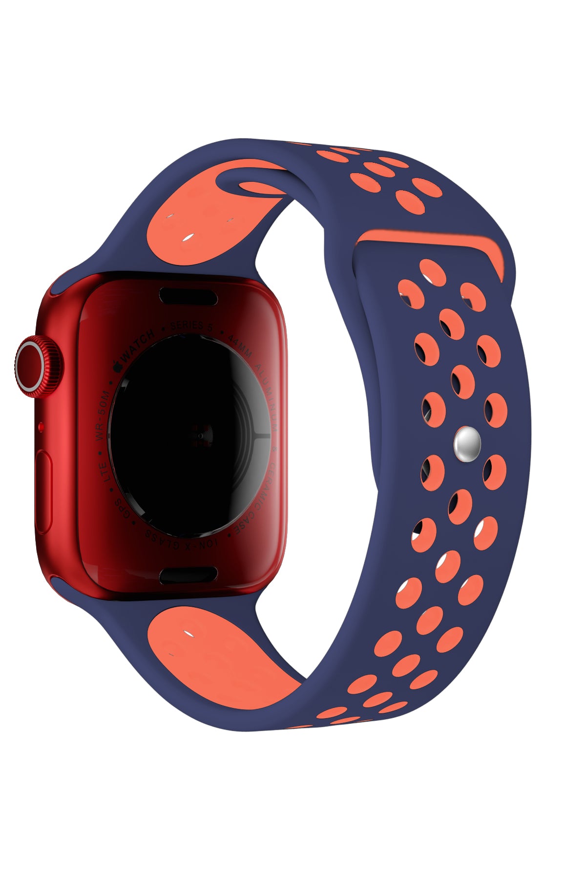 Apple Watch Uyumlu Silikon Delikli Spor Kordon Pinkish  bikordon