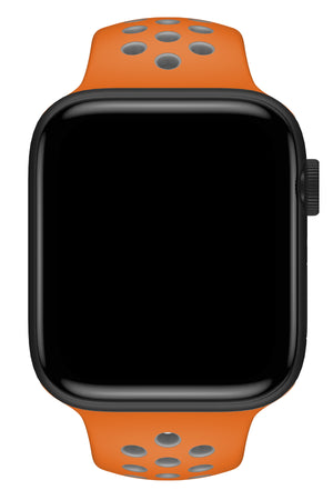 Apple Watch Uyumlu Silikon Delikli Spor Kordon Pumpkin  bikordon