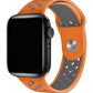 Apple Watch Compatible Silicone Perforated Sport Band Pumpkin 