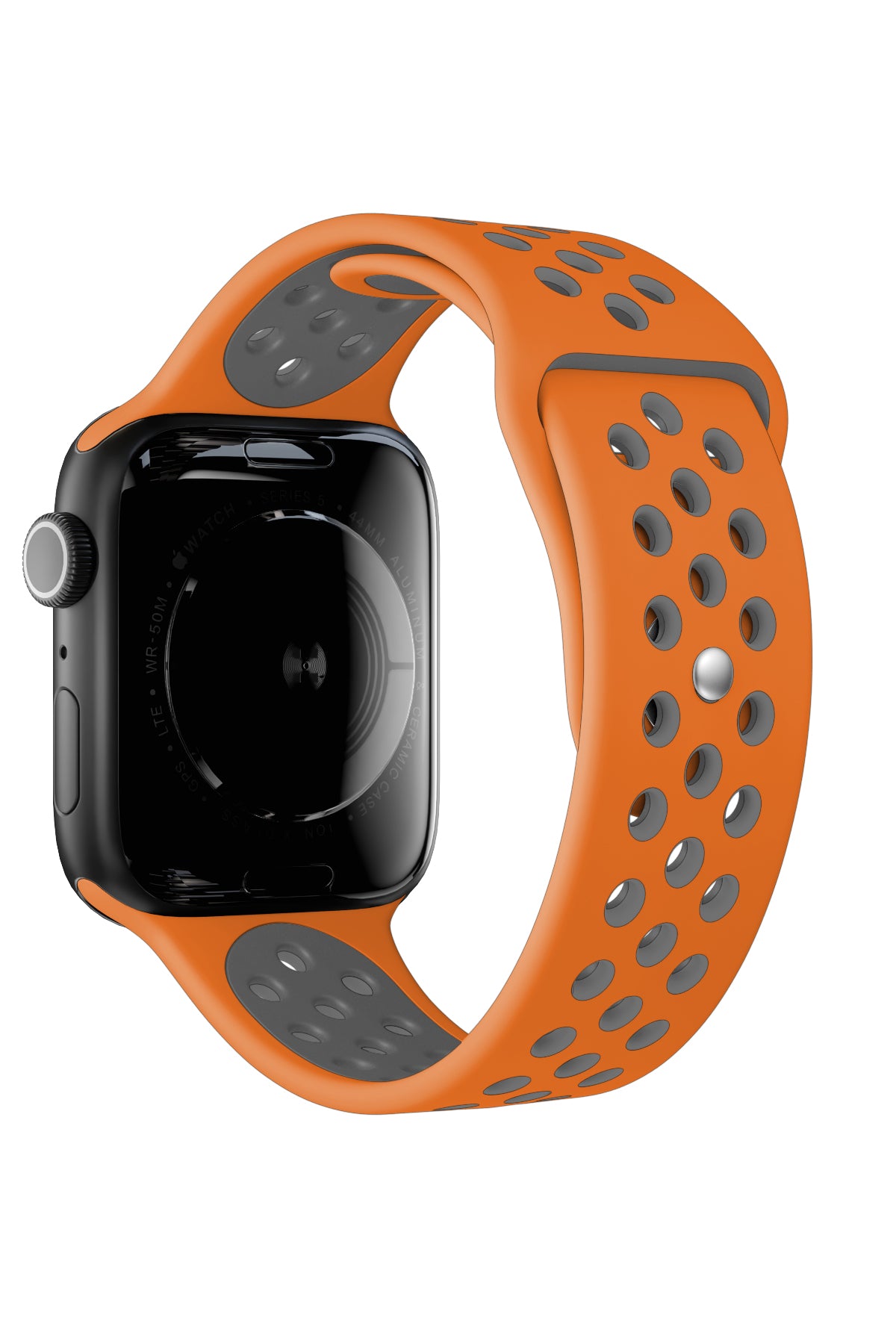 Apple Watch Uyumlu Silikon Delikli Spor Kordon Pumpkin  bikordon