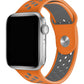 Apple Watch Compatible Silicone Perforated Sport Band Pumpkin 