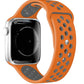 Apple Watch Compatible Silicone Perforated Sport Band Pumpkin 