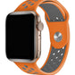 Apple Watch Compatible Silicone Perforated Sport Band Pumpkin 