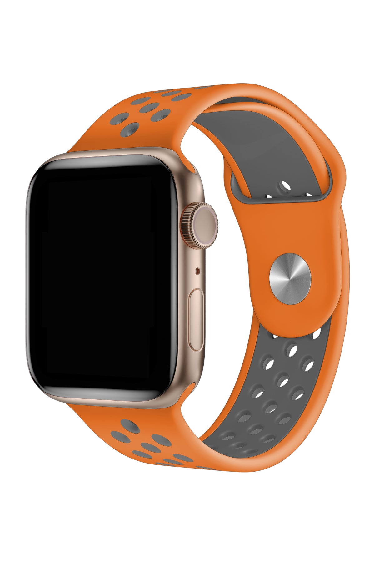 Apple Watch Uyumlu Silikon Delikli Spor Kordon Pumpkin  bikordon