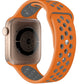 Apple Watch Compatible Silicone Perforated Sport Band Pumpkin 