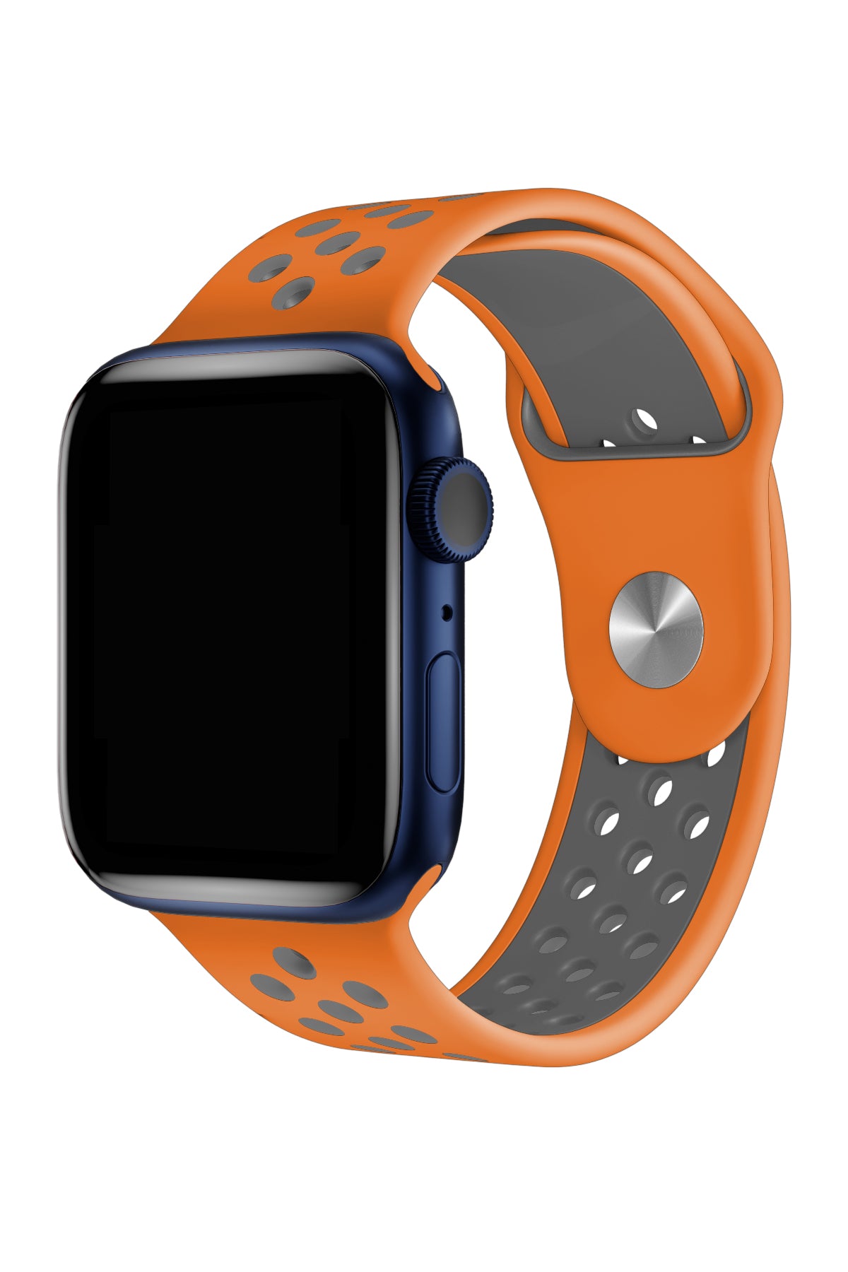 Apple Watch Uyumlu Silikon Delikli Spor Kordon Pumpkin  bikordon