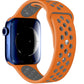 Apple Watch Compatible Silicone Perforated Sport Band Pumpkin 