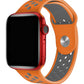 Apple Watch Compatible Silicone Perforated Sport Band Pumpkin 