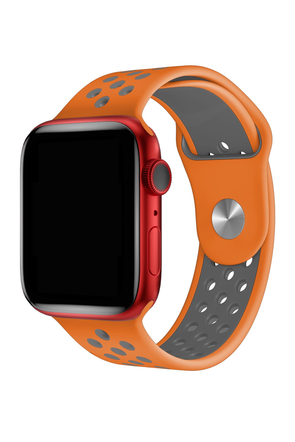 Apple Watch Uyumlu Silikon Delikli Spor Kordon Pumpkin  bikordon