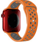 Apple Watch Compatible Silicone Perforated Sport Band Pumpkin 