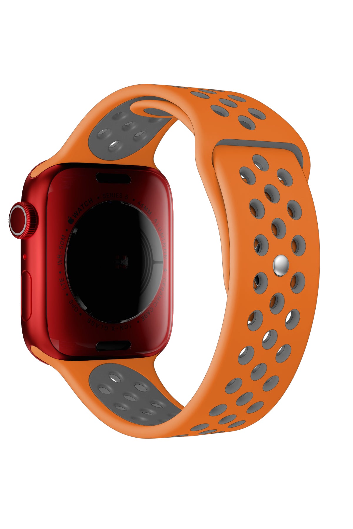 Apple Watch Uyumlu Silikon Delikli Spor Kordon Pumpkin  bikordon
