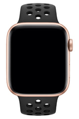Apple Watch Uyumlu Silikon Delikli Spor Kordon Petrol Siyah