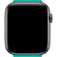 Apple Watch Uyumlu Silikon Delikli Spor Kordon Turkuaz Siyah