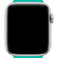 Apple Watch Uyumlu Silikon Delikli Spor Kordon Turkuaz Siyah  bikordon
