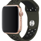 Apple Watch Uyumlu Silikon Delikli Spor Kordon Zeytin Yeşil