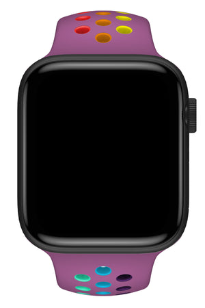 Apple Watch Compatible Silicone Perforated Sport Band Zoisite 