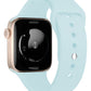 Apple Watch Compatible Silicone Sport Band Alice Blue 