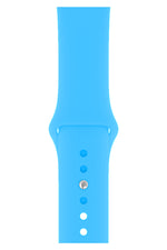 Apple Watch Uyumlu Silikon Spor Kordon Bebek Mavi  bikordon