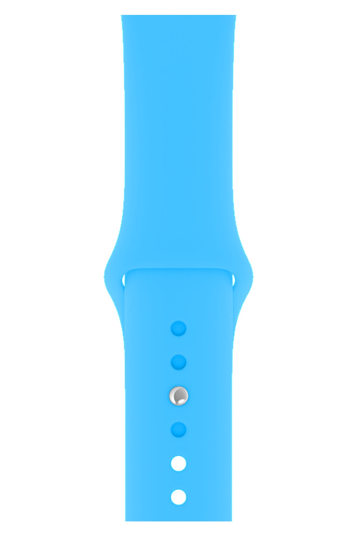 Apple Watch Uyumlu Silikon Spor Kordon Bebek Mavi  bikordon