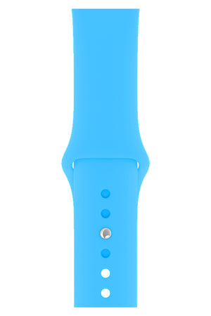 Apple Watch Uyumlu Silikon Spor Kordon Bebek Mavi  bikordon