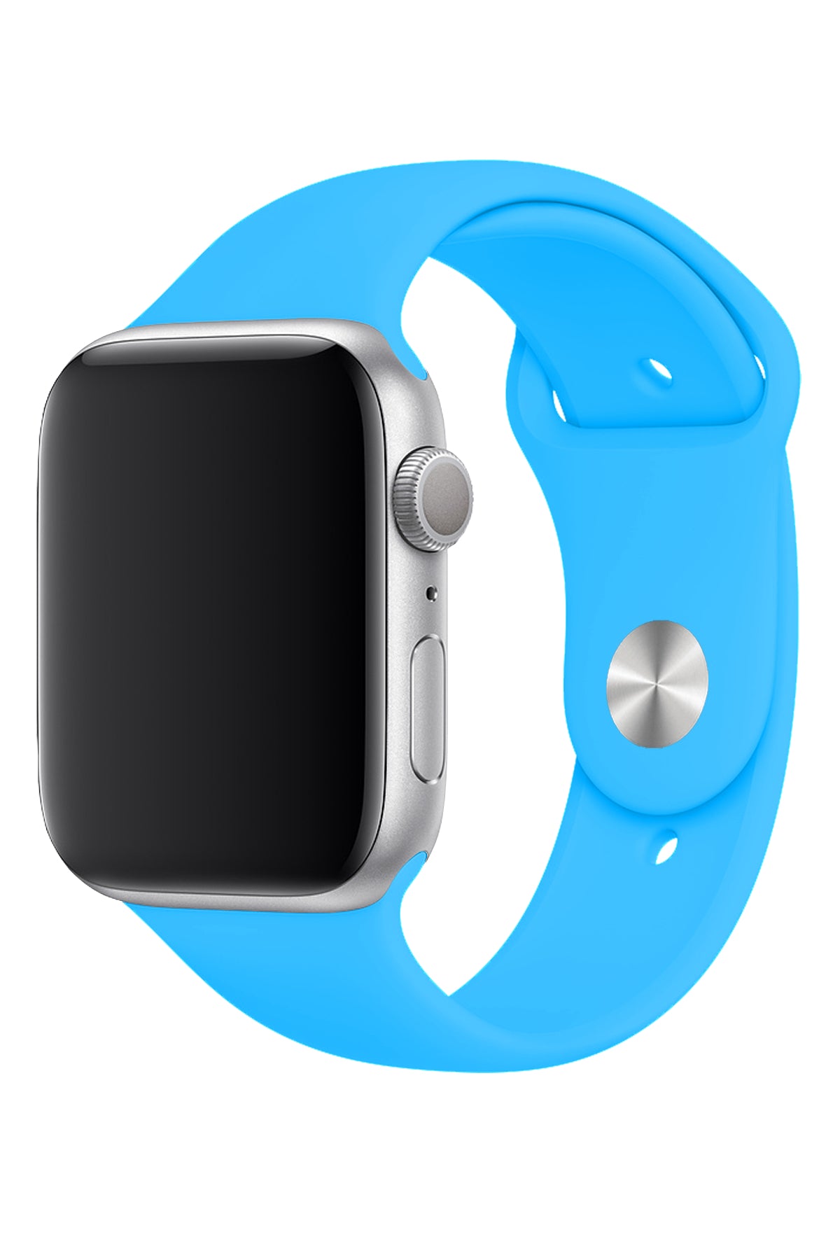 Apple Watch Uyumlu Silikon Spor Kordon Bebek Mavi  bikordon