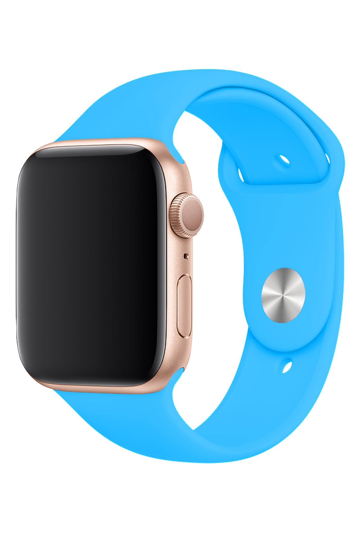 Apple Watch Uyumlu Silikon Spor Kordon Bebek Mavi  bikordon