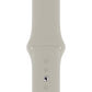 Apple Watch Uyumlu Silikon Spor Kordon Beige Beyaz  bikordon