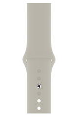 Apple Watch Uyumlu Silikon Spor Kordon Beige Beyaz