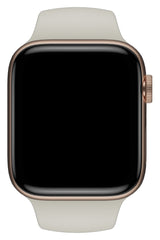 Apple Watch Uyumlu Silikon Spor Kordon Beige Beyaz