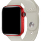 Apple Watch Uyumlu Silikon Spor Kordon Beige Beyaz