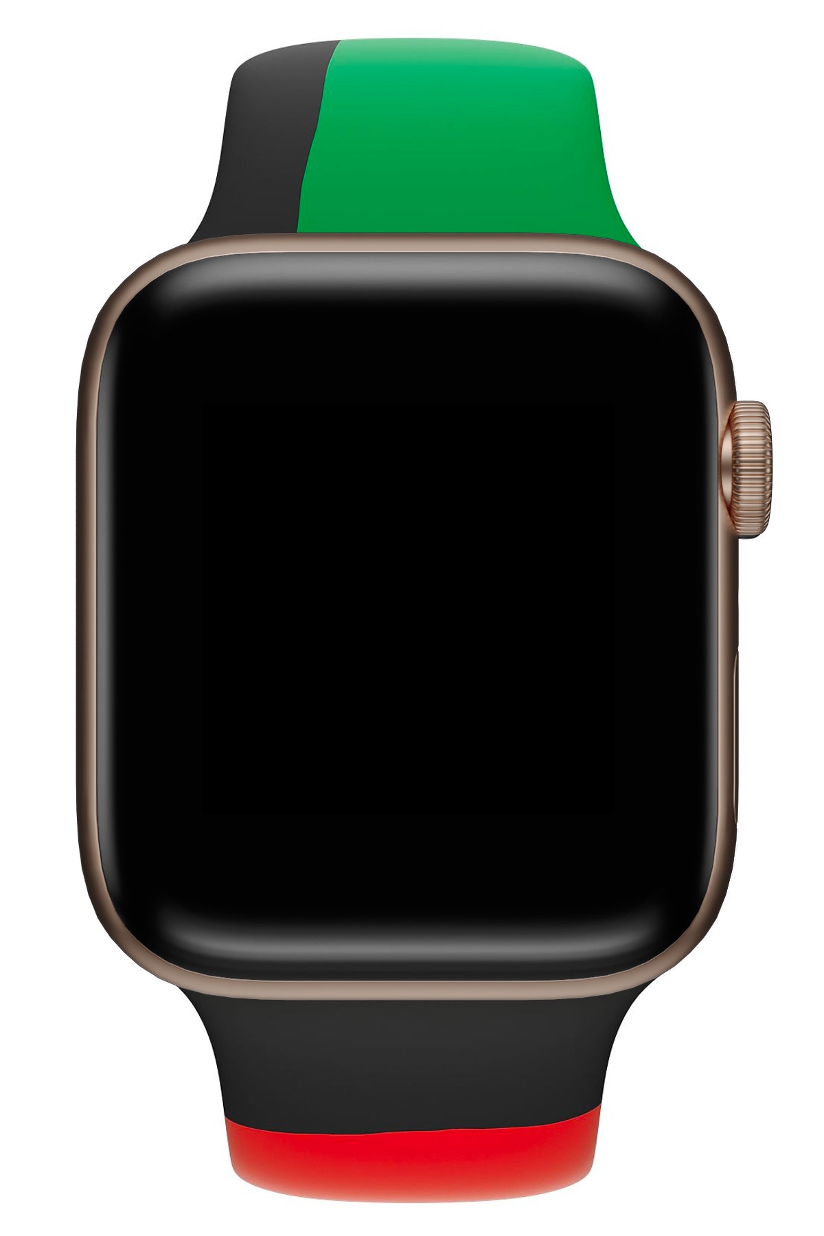 Apple Watch Uyumlu Silikon Spor Kordon Black Line  bikordon
