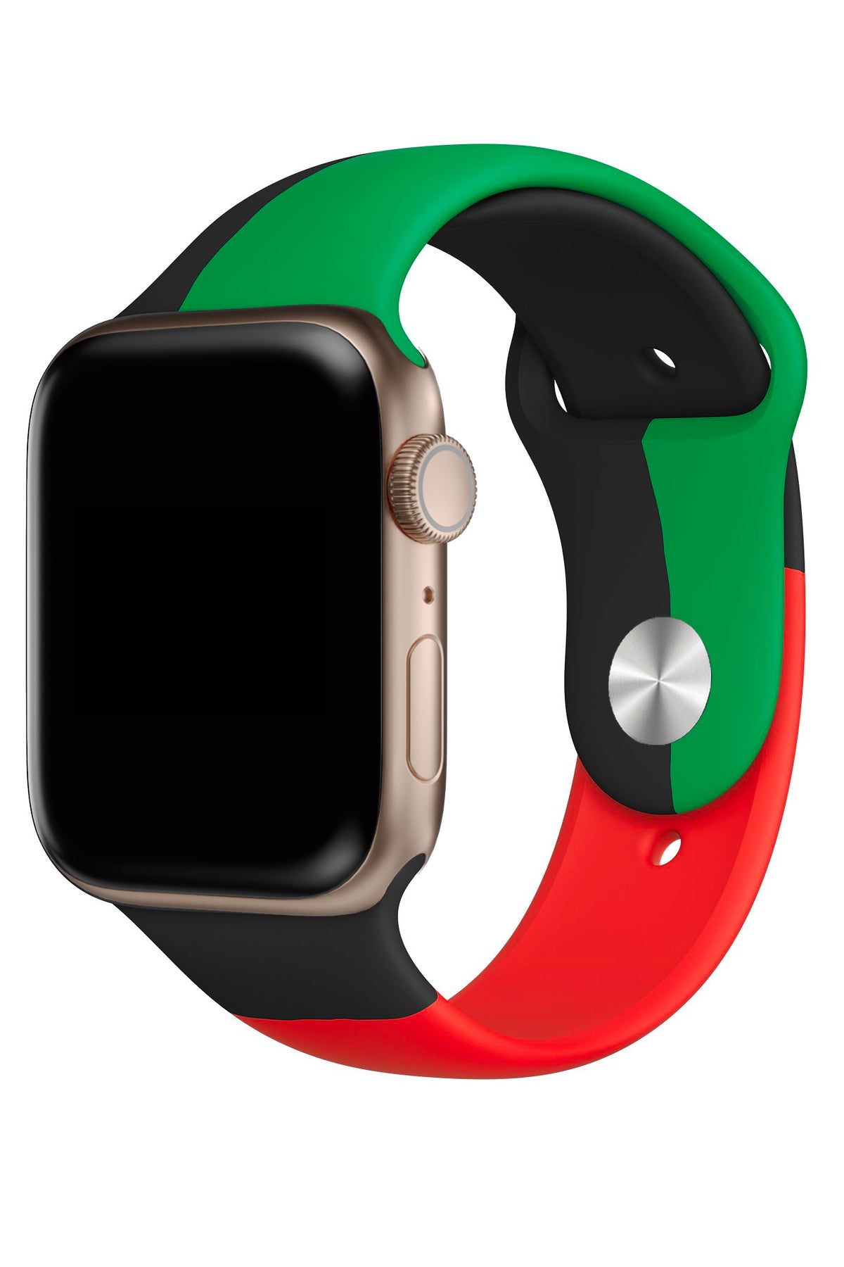 Apple Watch Uyumlu Silikon Spor Kordon Black Line  bikordon
