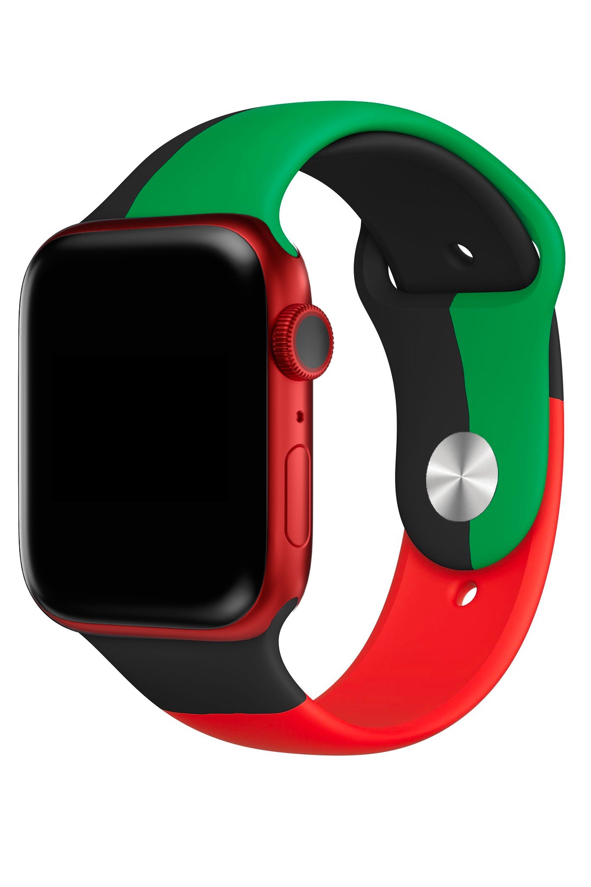 Apple Watch Uyumlu Silikon Spor Kordon Black Line  bikordon