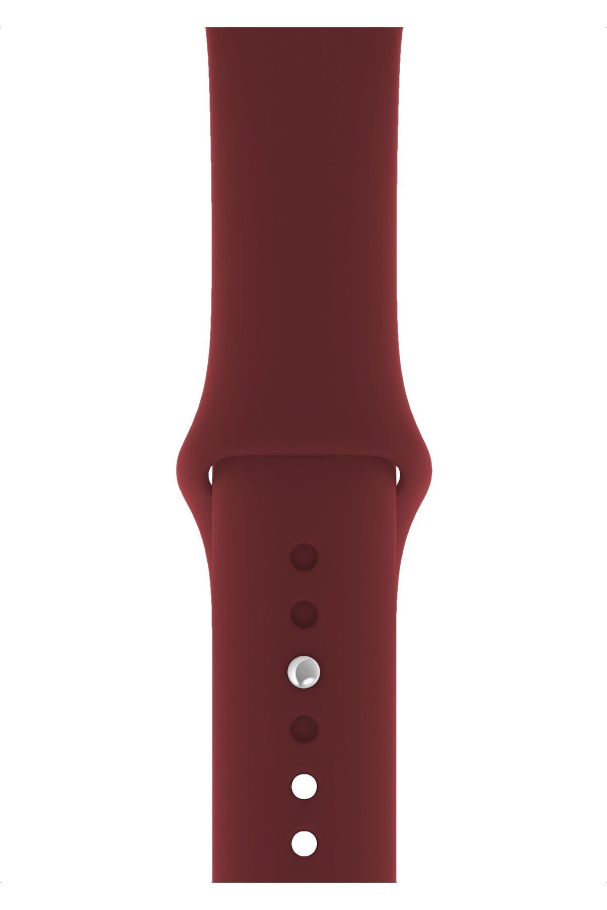 Apple Watch Compatible Silicone Sport Band Claret Red 