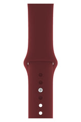 Apple Watch Compatible Silicone Sport Band Claret Red 