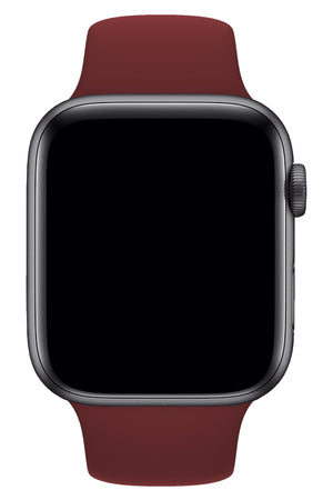 Apple Watch Uyumlu Silikon Spor Kordon Bordo