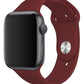 Apple Watch Compatible Silicone Sport Band Claret Red 