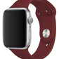 Apple Watch Compatible Silicone Sport Band Claret Red 