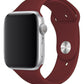 Apple Watch Uyumlu Silikon Spor Kordon Bordo  bikordon
