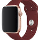 Apple Watch Uyumlu Silikon Spor Kordon Bordo  bikordon