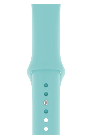 Apple Watch Compatible Silicone Sport Band Cyan