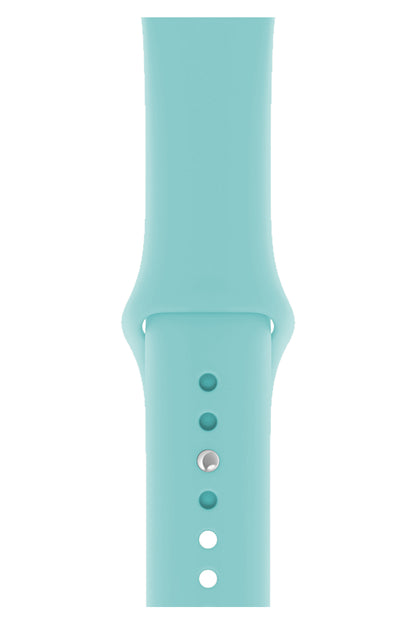 Apple Watch Uyumlu Silikon Spor Kordon Cam Göbeği  bikordon