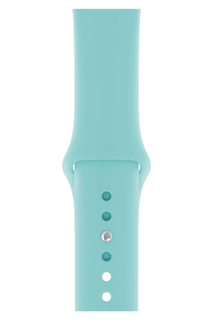 Apple Watch Compatible Silicone Sport Band Cyan