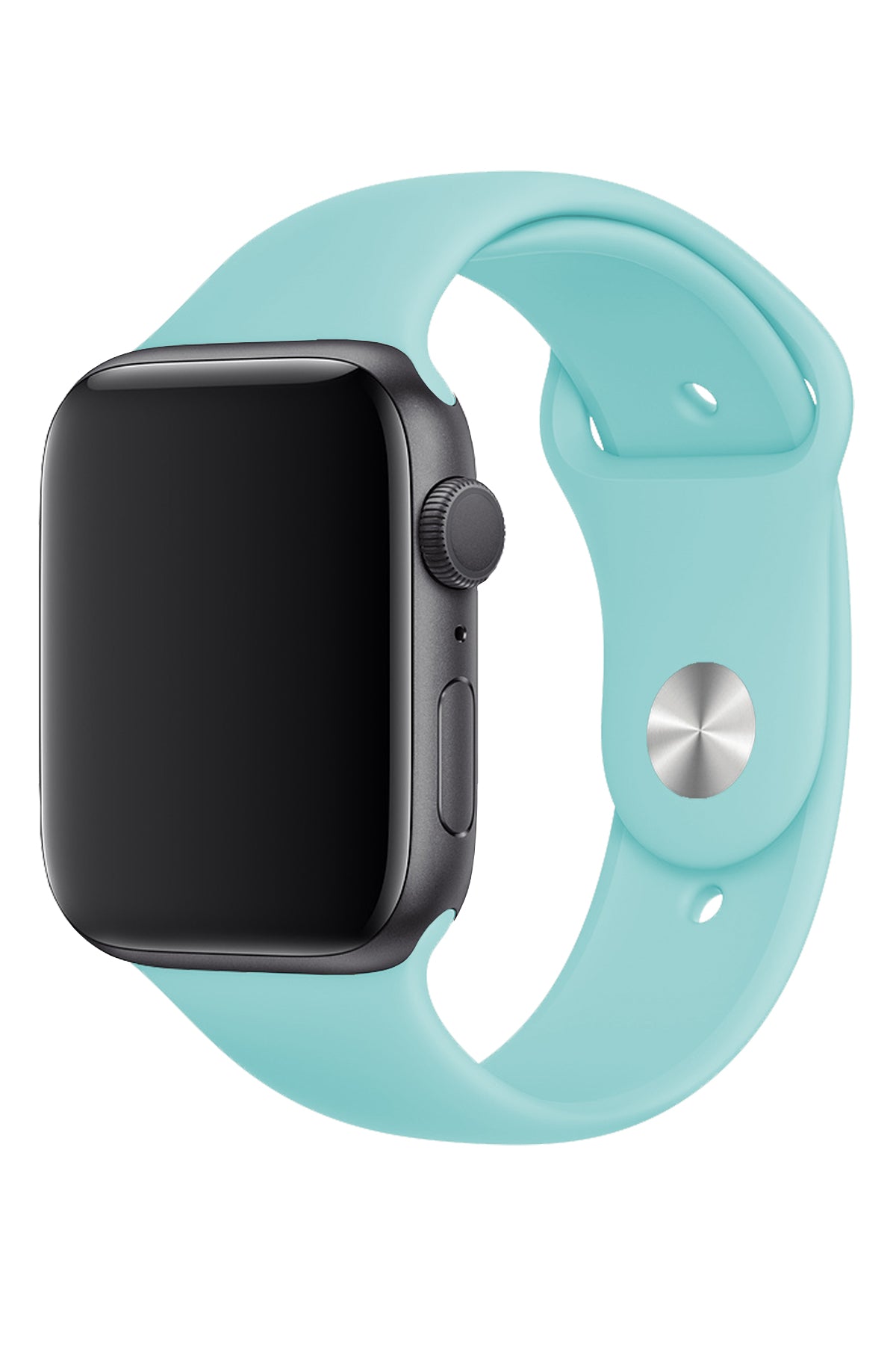 Apple Watch Uyumlu Silikon Spor Kordon Cam Göbeği  bikordon