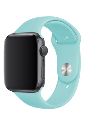 Apple Watch Uyumlu Silikon Spor Kordon Cam Göbeği  bikordon