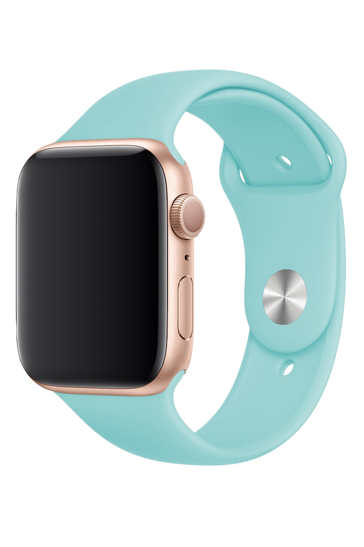 Apple Watch Uyumlu Silikon Spor Kordon Cam Göbeği  bikordon